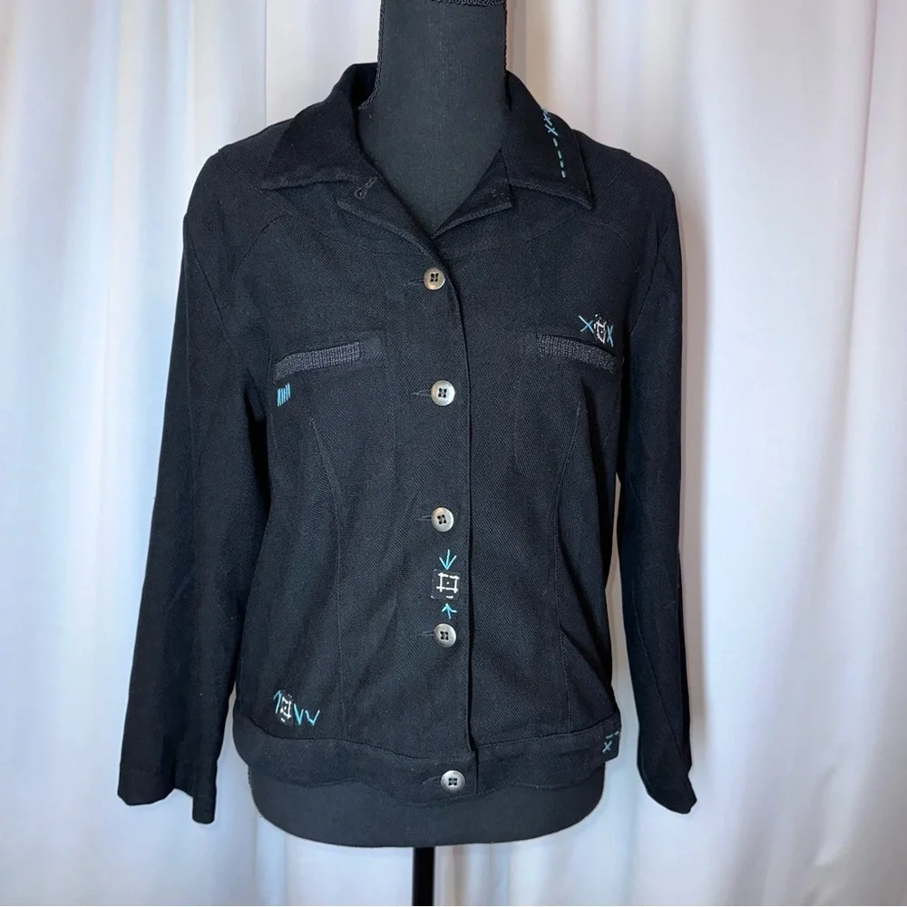 Bets By Canvasbacks Vintage Retro Made In USA Art To Wear Jacket XS Lightweight